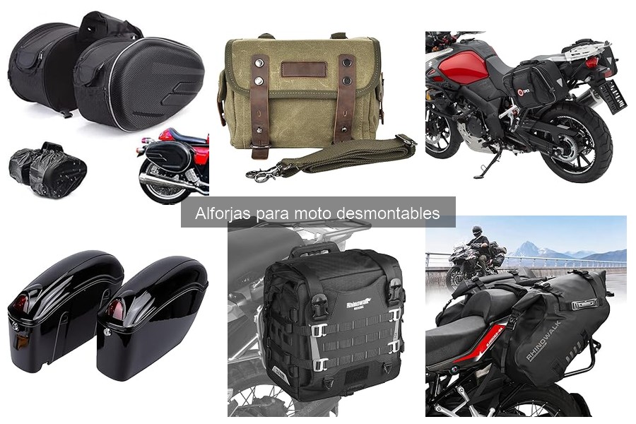 Mejores alforjas desmontables para viajes largos en moto