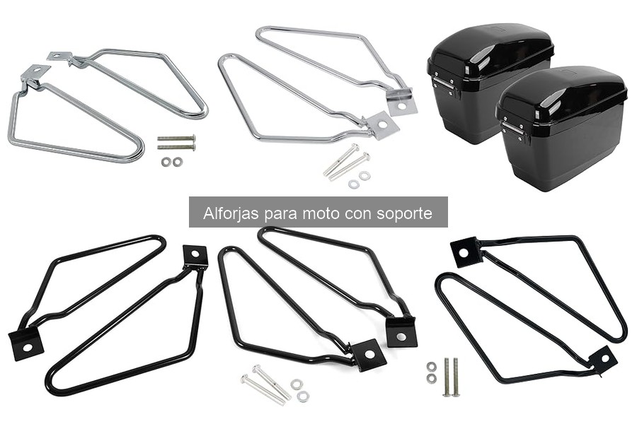 Mejores alforjas para moto con soporte para viajes largos