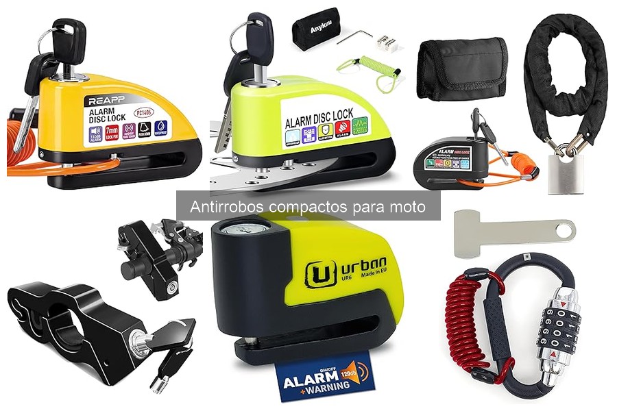 Mejores antirrobos compactos para motos en 2023