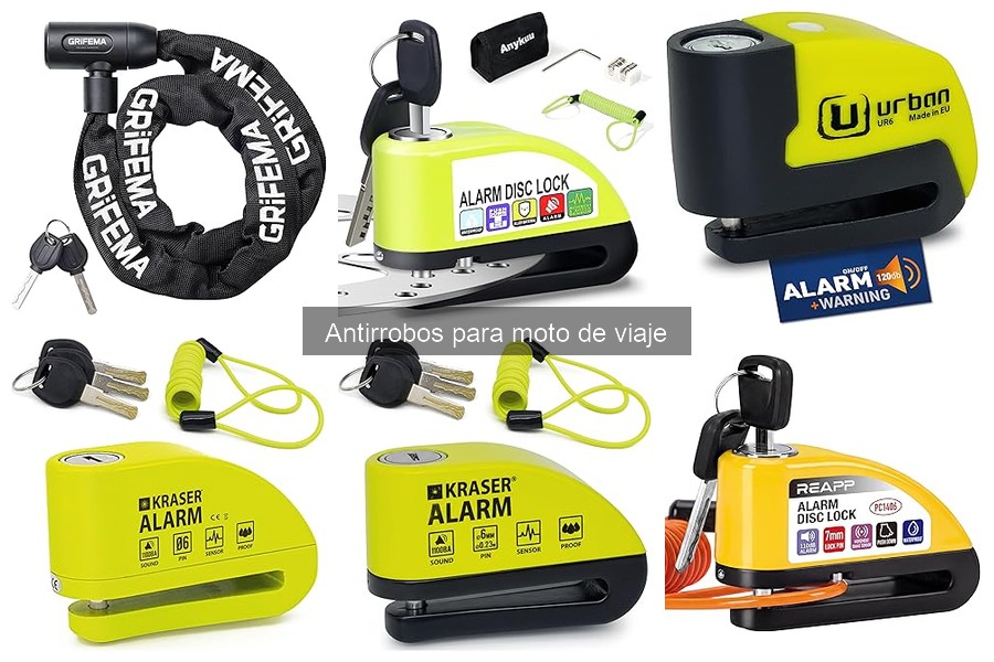 Mejores antirrobos para moto de viaje en 2023