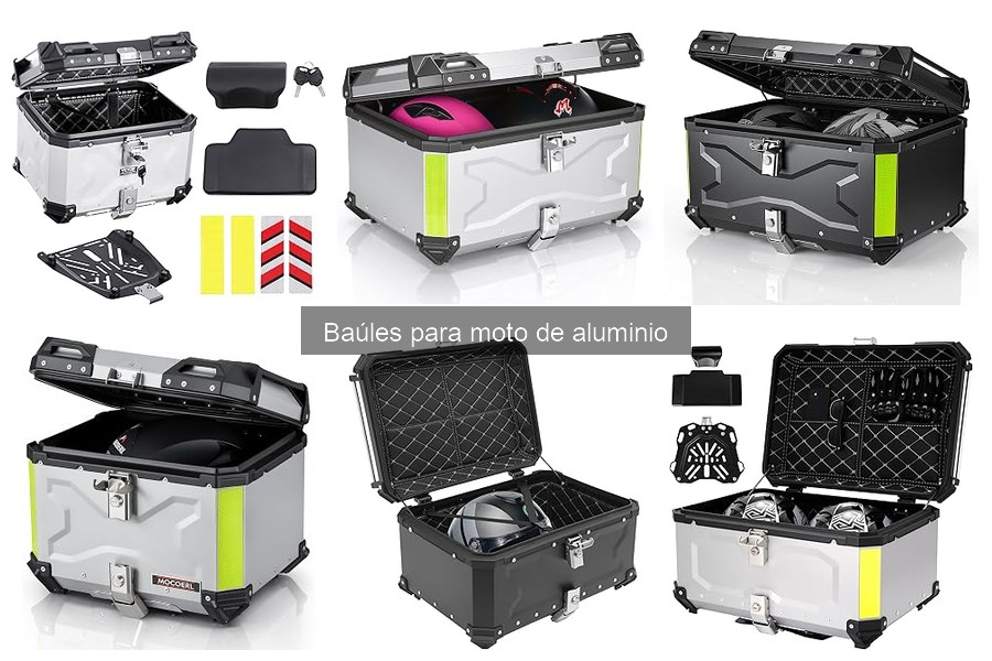 Mejores baúles de aluminio para viajes largos en moto