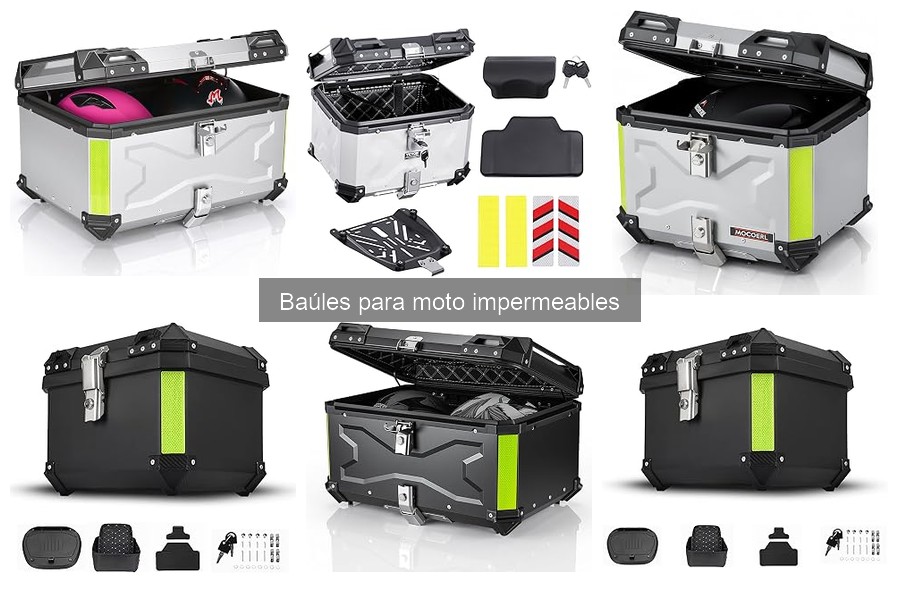 Mejores baúles impermeables para moto en viajes largos