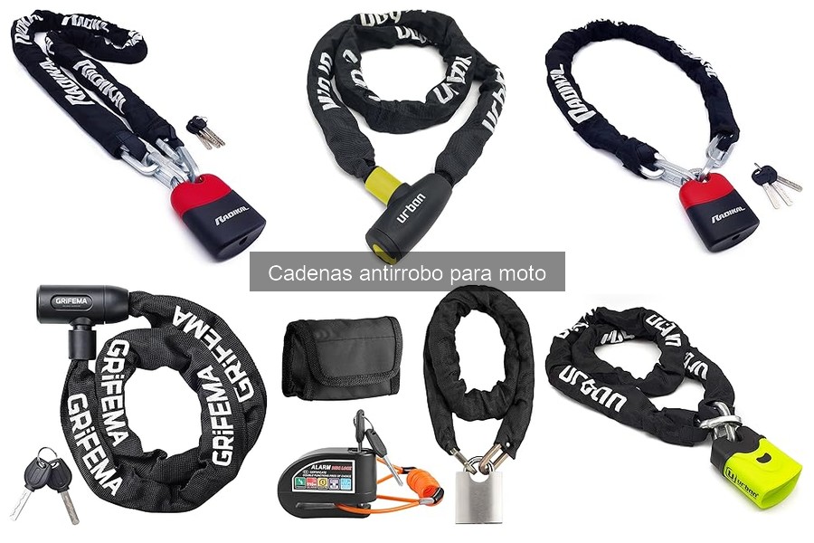 Mejores cadenas antirrobo para motos en 2023
