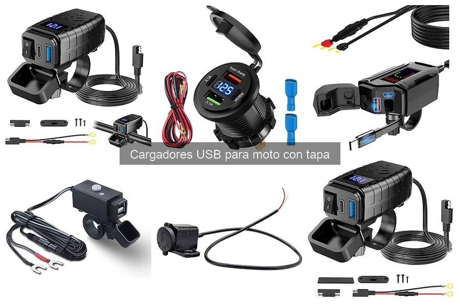 Mejores Cargadores USB para Moto con Tapa para Viajes Largos