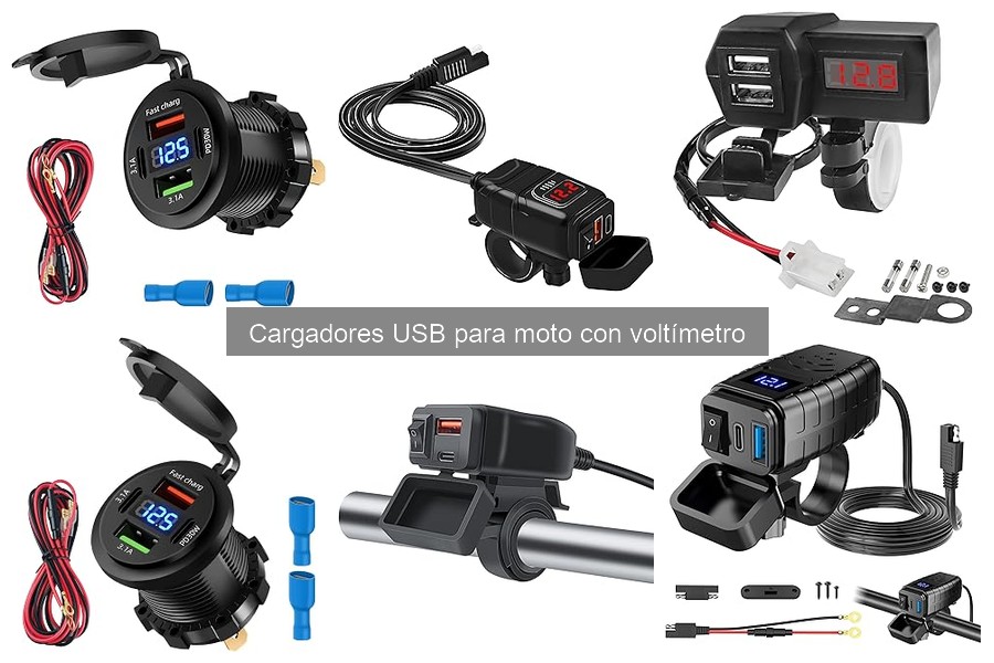 Mejores Cargadores USB para Moto con Voltímetro 2023