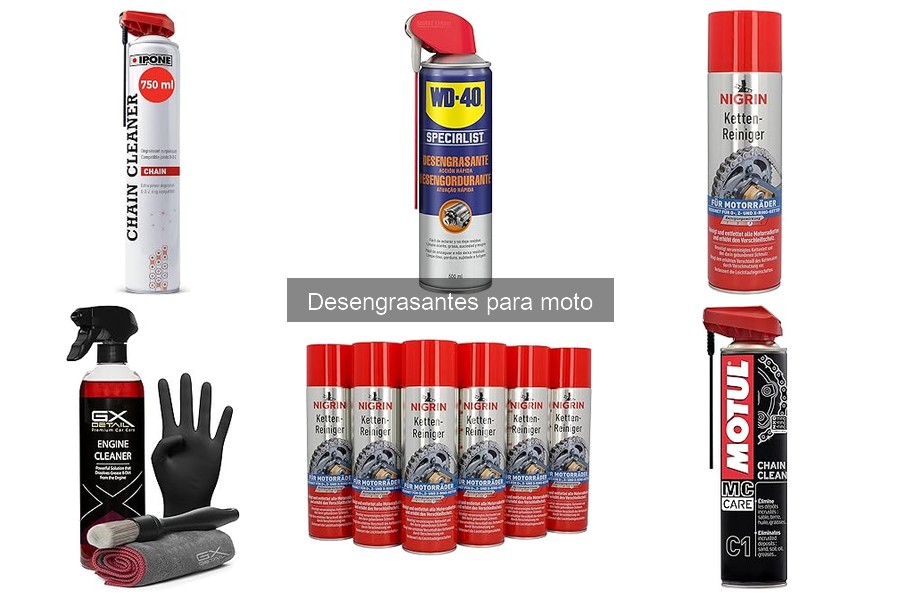 Mejores desengrasantes para moto: comparativa de marcas