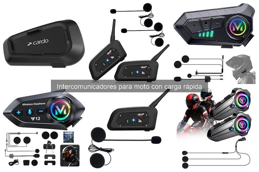 Mejores intercomunicadores para moto con carga rápida en 2023