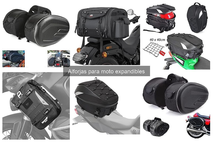 Mejores marcas de alforjas para moto expandibles