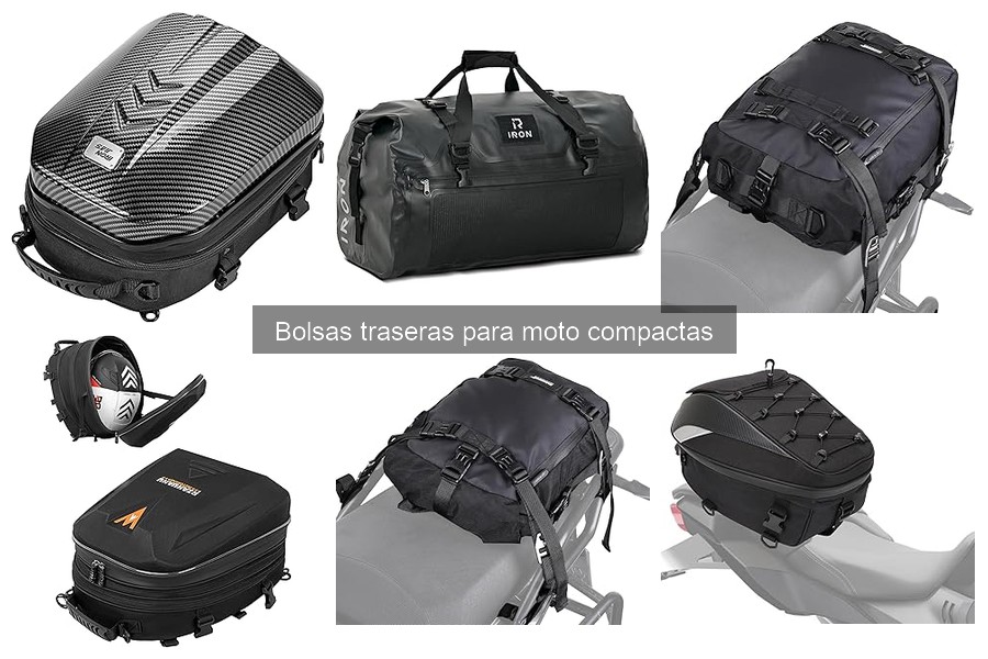 Mejores marcas de bolsas traseras para moto compactas
