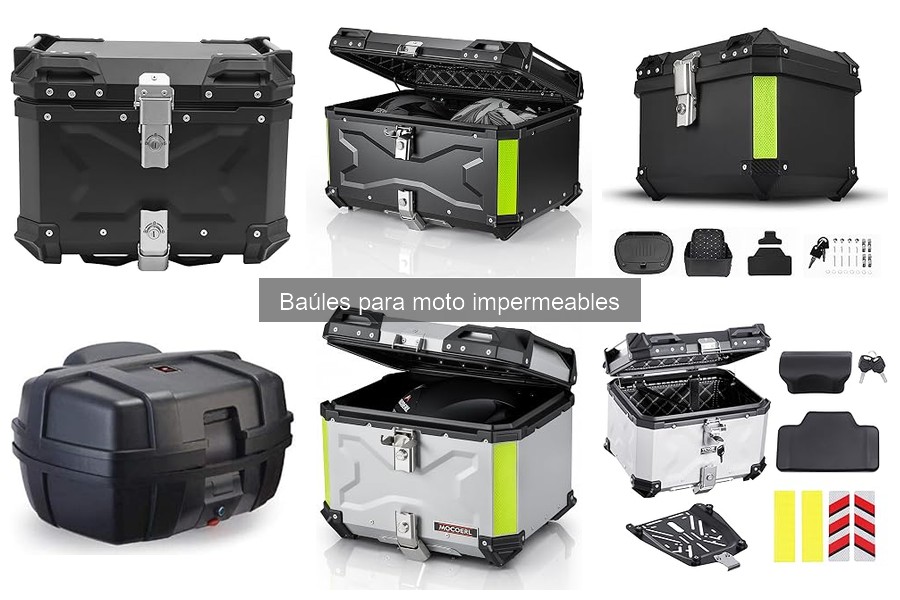Mejores materiales para baúles de moto impermeables