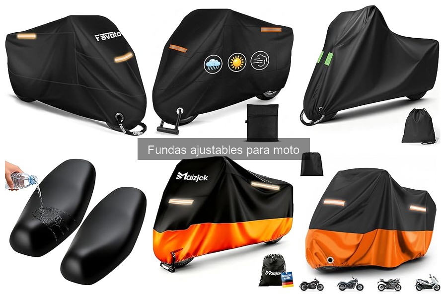 Mejores materiales para fundas ajustables de moto