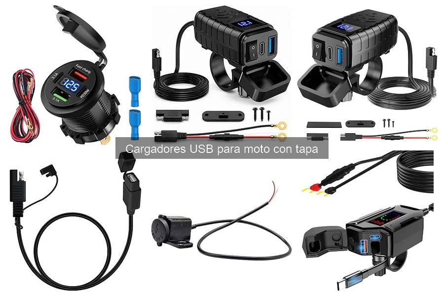 Mejores prácticas para usar cargadores USB para moto con tapa