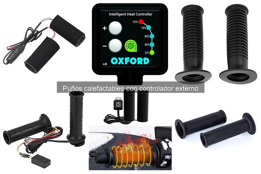 Mejores puños calefactables con controlador externo para moto