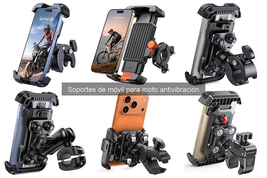 Mejores soportes de móvil antivibración para moto 2023