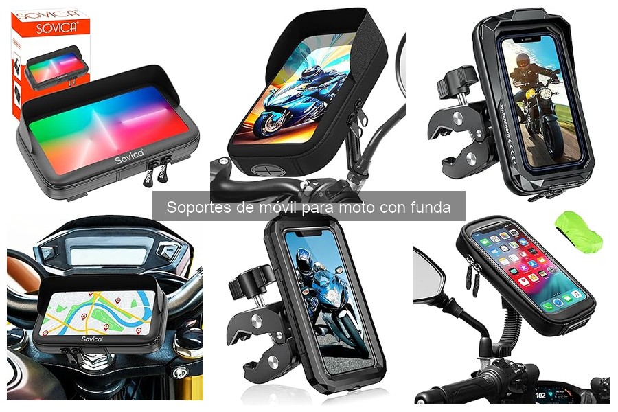 Mejores soportes de móvil para moto con funda en 2023
