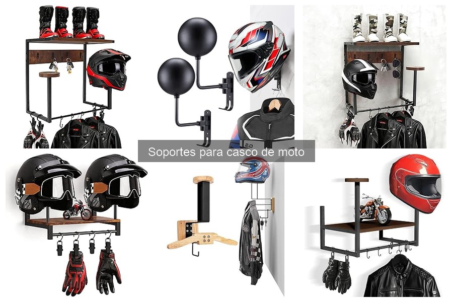 Mejores soportes para casco de moto en viajes largos