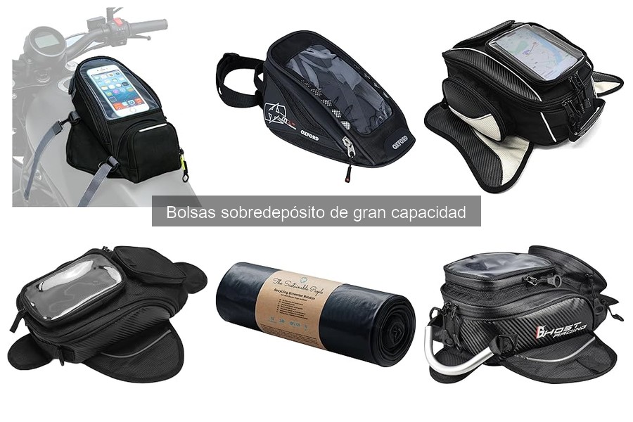 Ofertas en bolsas sobredepósito de gran capacidad para motos