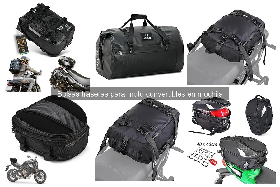 Ofertas en bolsas traseras para moto convertibles en mochila