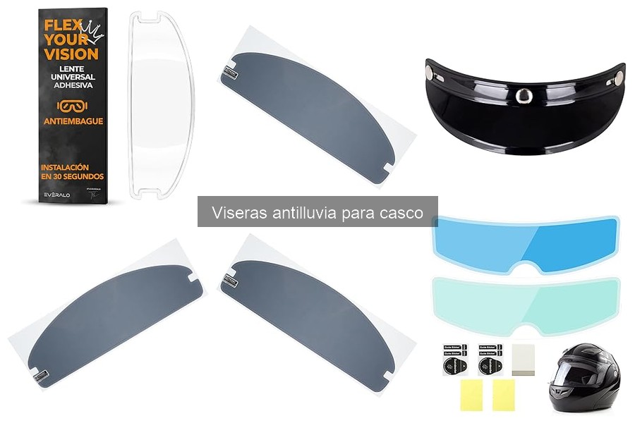 Opiniones de usuarios sobre viseras antilluvia para casco