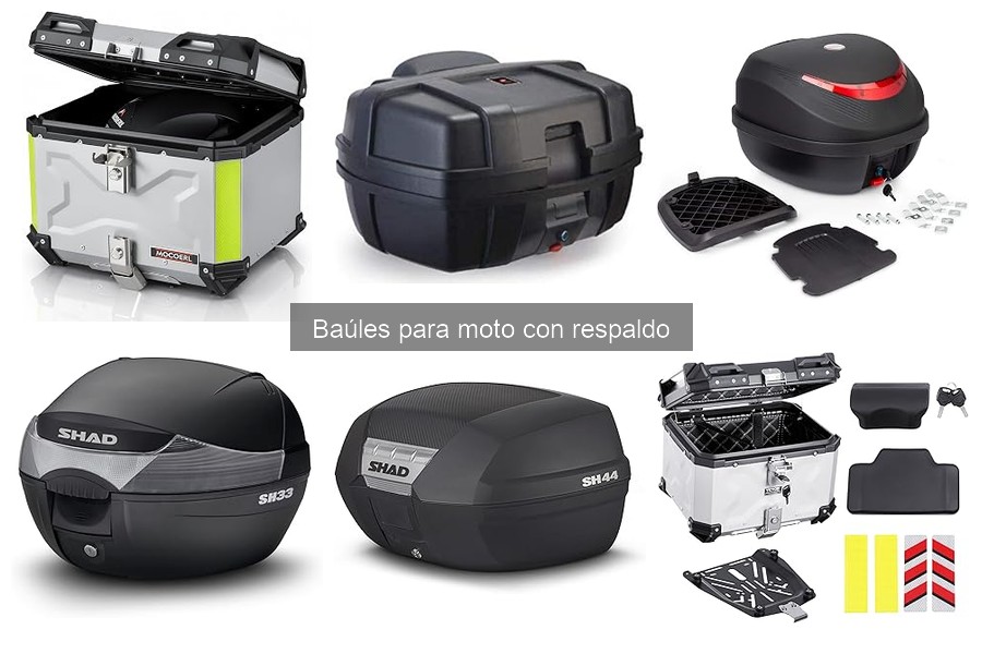 Opiniones sobre baúles para moto con respaldo: experiencias reales