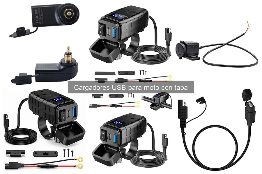 Opiniones sobre cargadores USB para moto con tapa