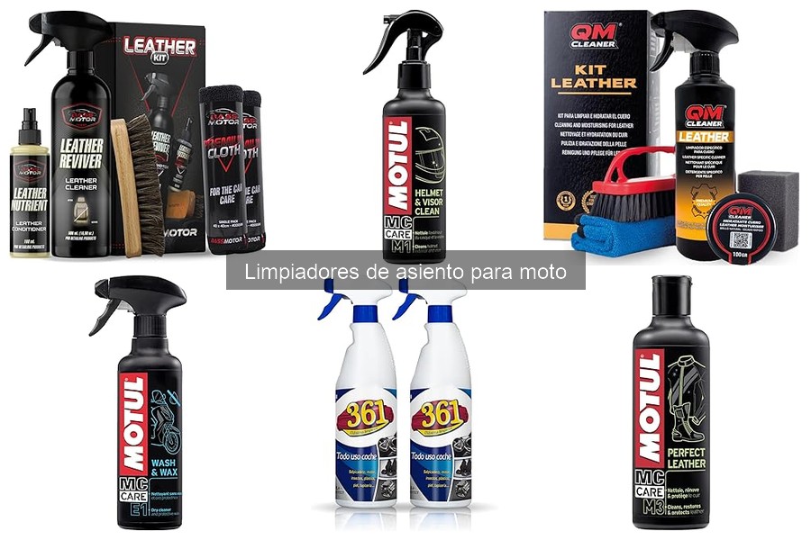 Opiniones sobre limpiadores de asiento para moto