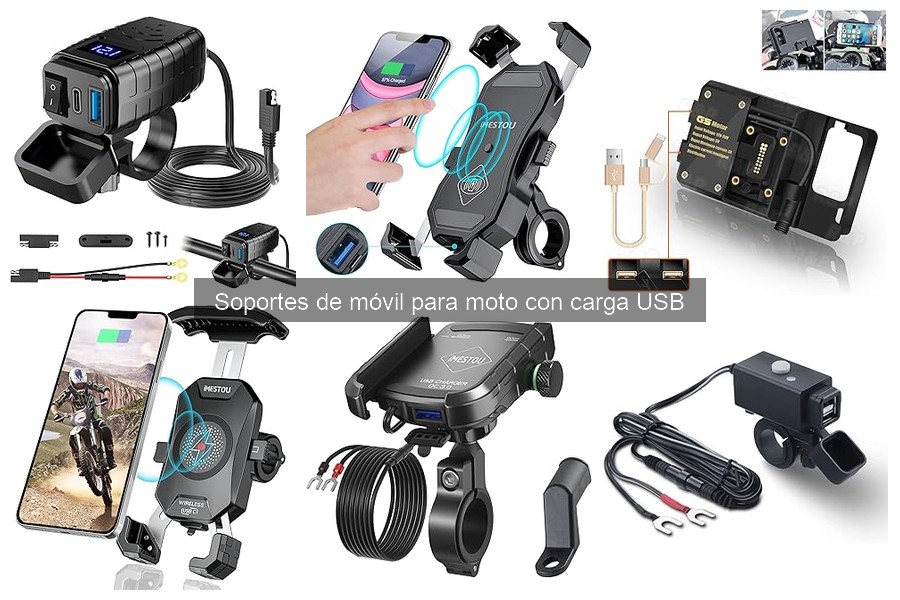 Opiniones sobre soportes de móvil para moto con carga USB