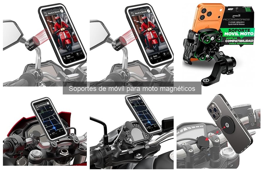 Opiniones sobre soportes magnéticos para móviles en moto