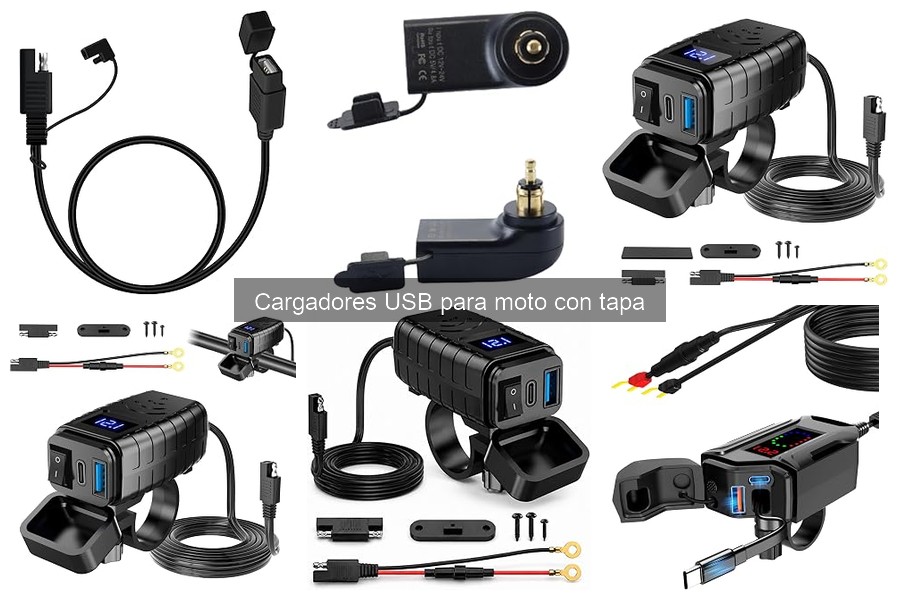 Precio promedio de cargadores USB para moto con tapa