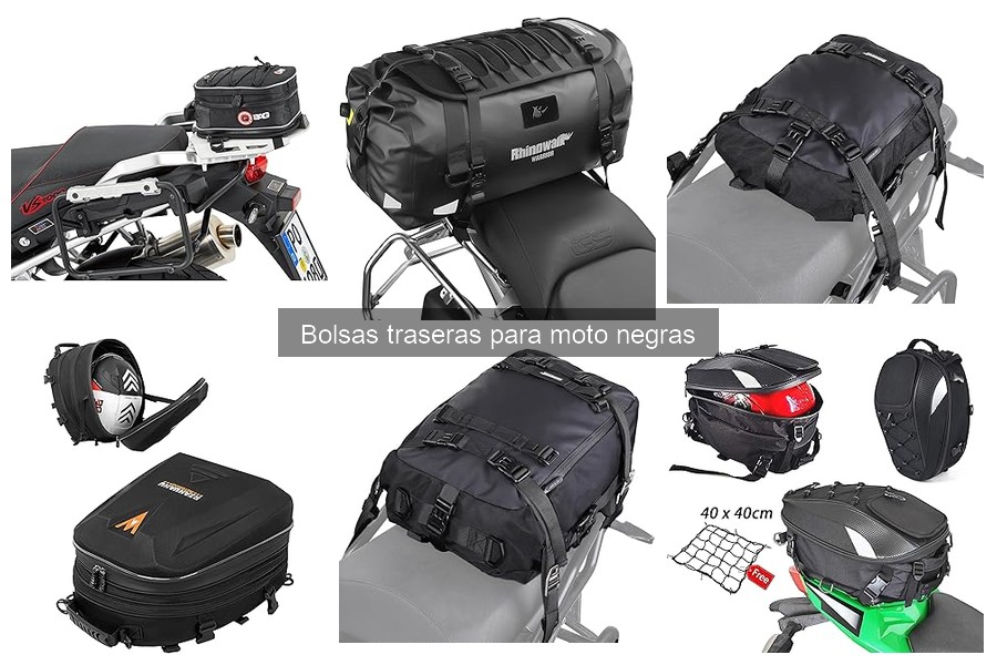 Precios de bolsas traseras para moto negras: ¿Cuánto cuestan?