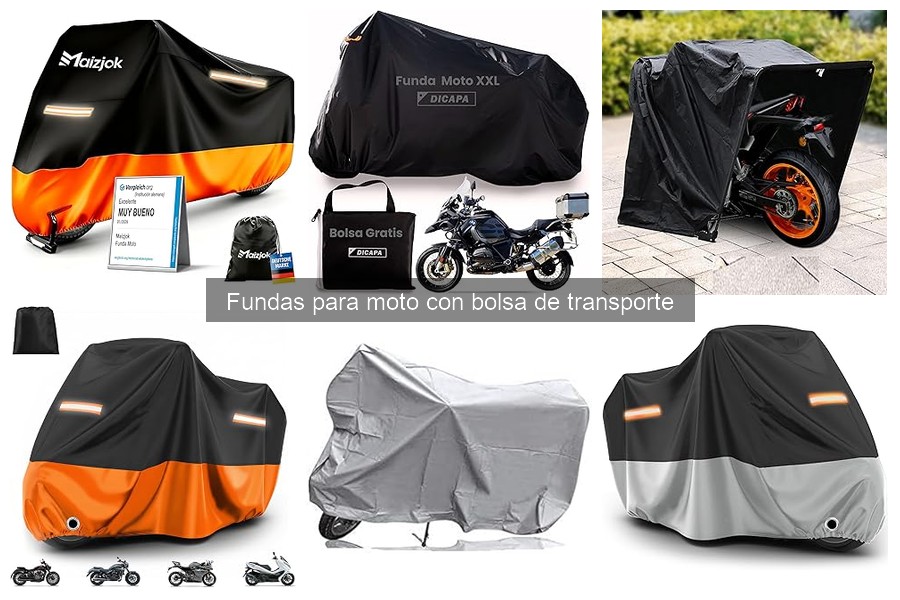 Precios de Fundas para Moto con Bolsa de Transporte