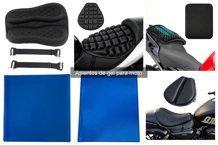 Problemas comunes con asientos de gel para moto y soluciones