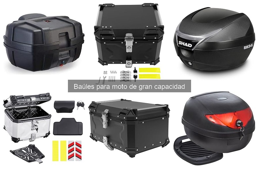 Problemas comunes con baúles para moto de gran capacidad