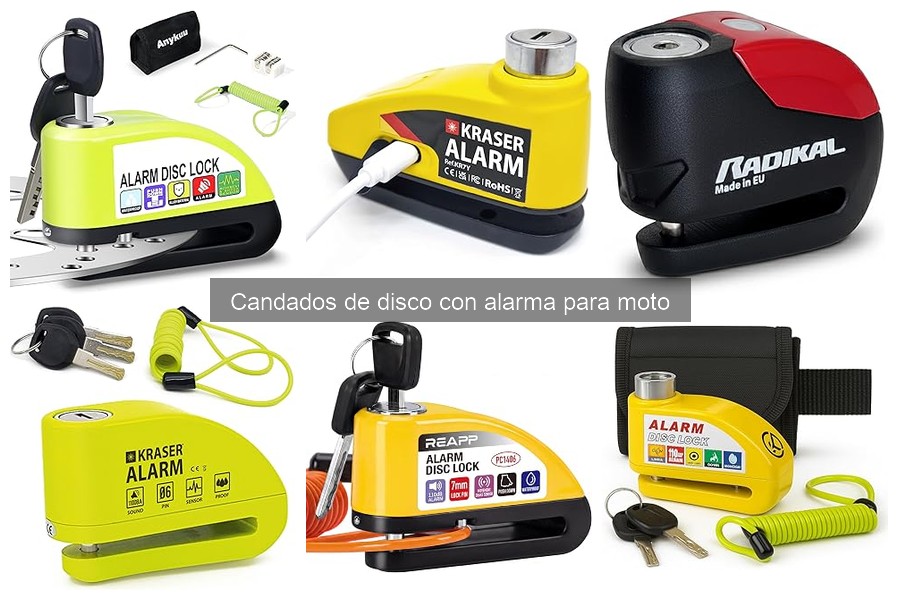 ** Problemas comunes y soluciones para candados de disco con alarma
