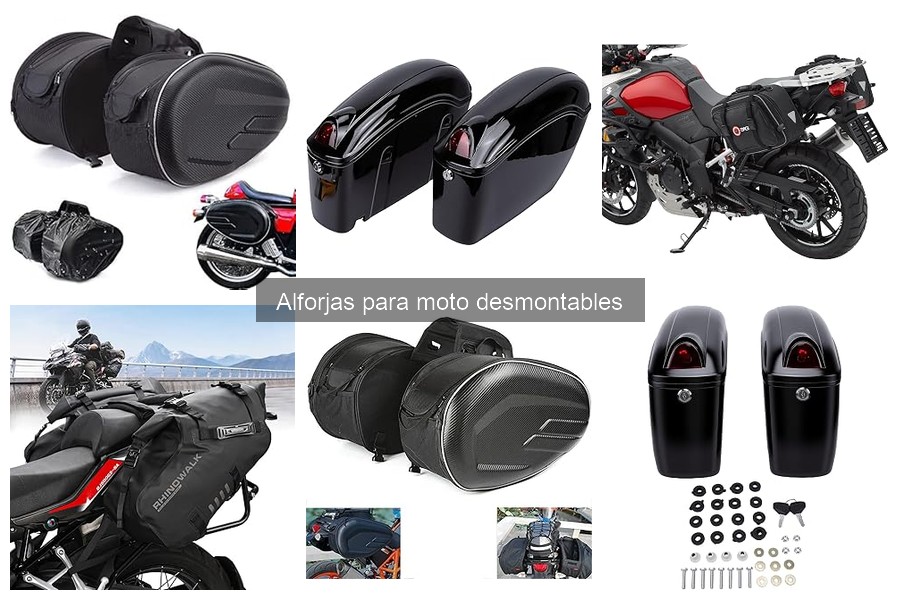 ¿Qué son las alforjas desmontables para moto? Características