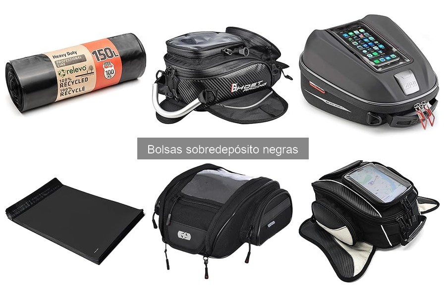 ¿Qué son las bolsas sobredepósito negras para motos?