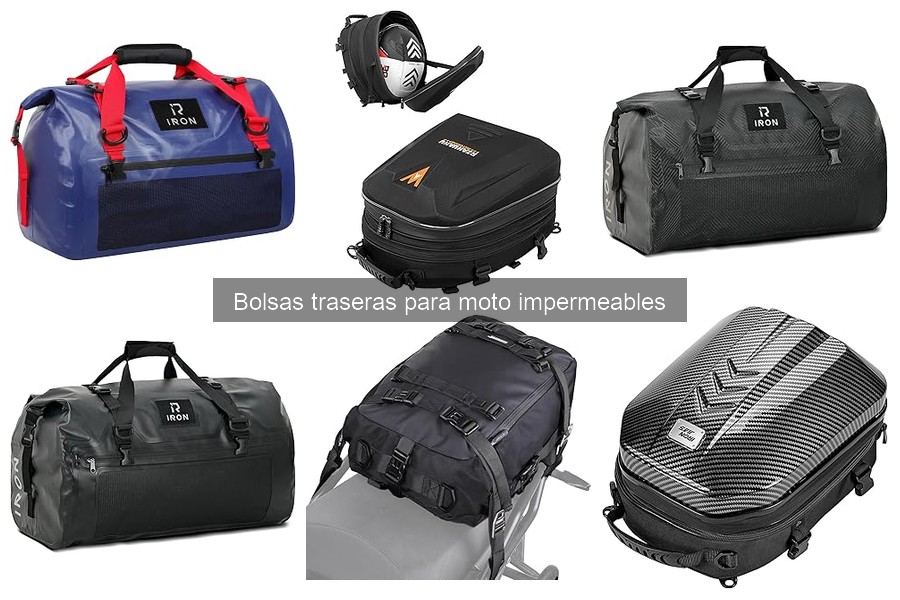 ¿Qué son las bolsas traseras impermeables para moto?