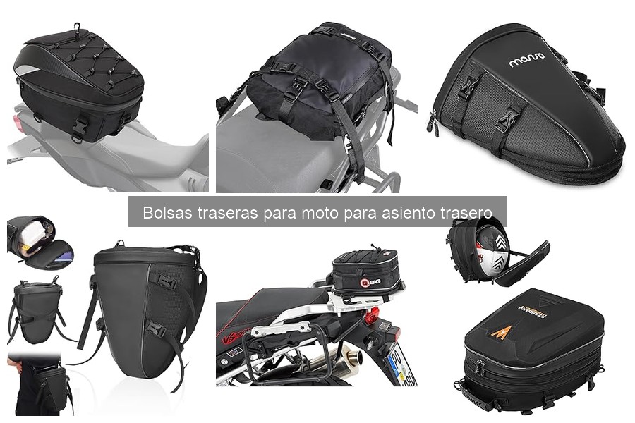 ¿Qué son las bolsas traseras para moto? Descubre su funcionalidad