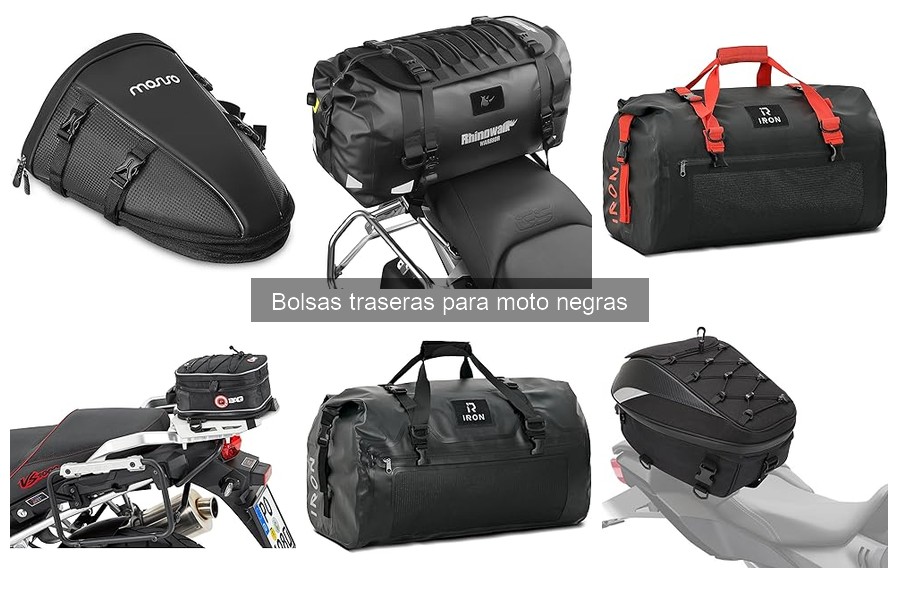 ¿Qué son las bolsas traseras para moto negras? Guía rápida