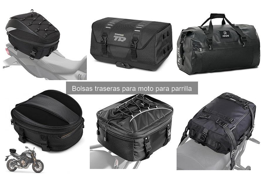 ¿Qué son las bolsas traseras para moto para parrilla?