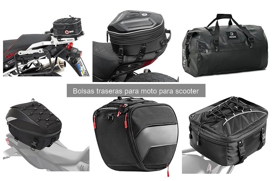 ¿Qué son las bolsas traseras para motos scooters?