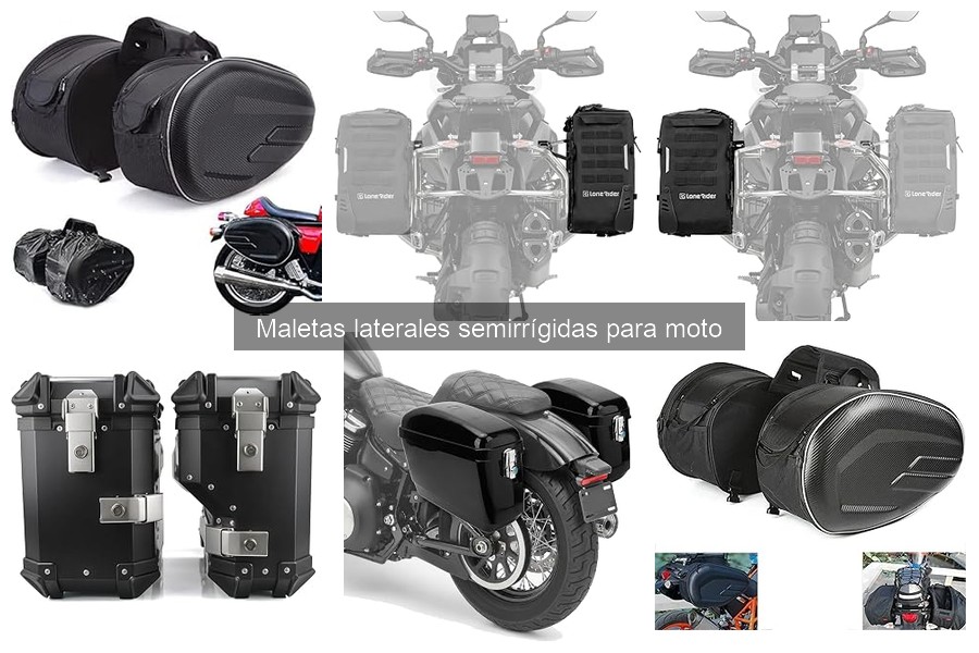 ¿Qué son las maletas laterales semirrígidas para moto?