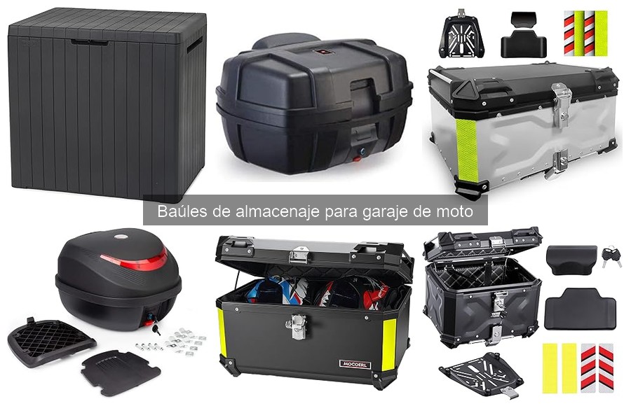 ¿Qué son los baúles de almacenaje para garaje de moto?