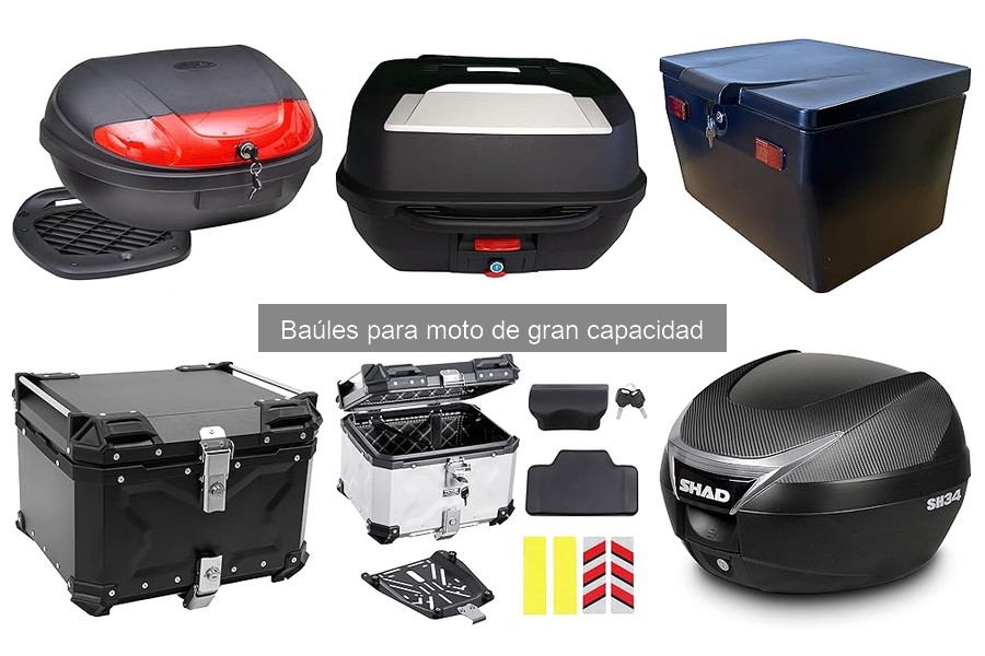 ¿Qué son los baúles para moto de gran capacidad?