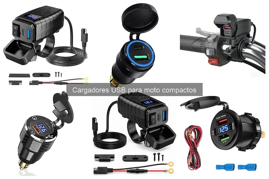 ¿Qué son los cargadores USB para moto compactos?