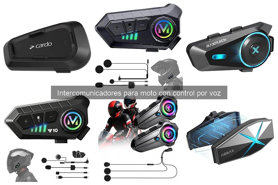 ¿Qué son los intercomunicadores para moto con control por voz?