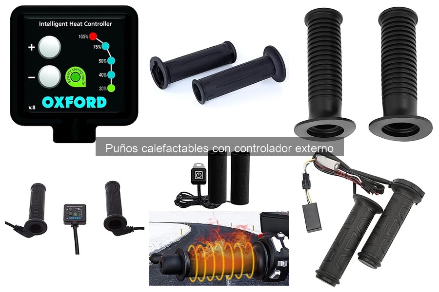 ¿Qué son los puños calefactables con controlador externo?