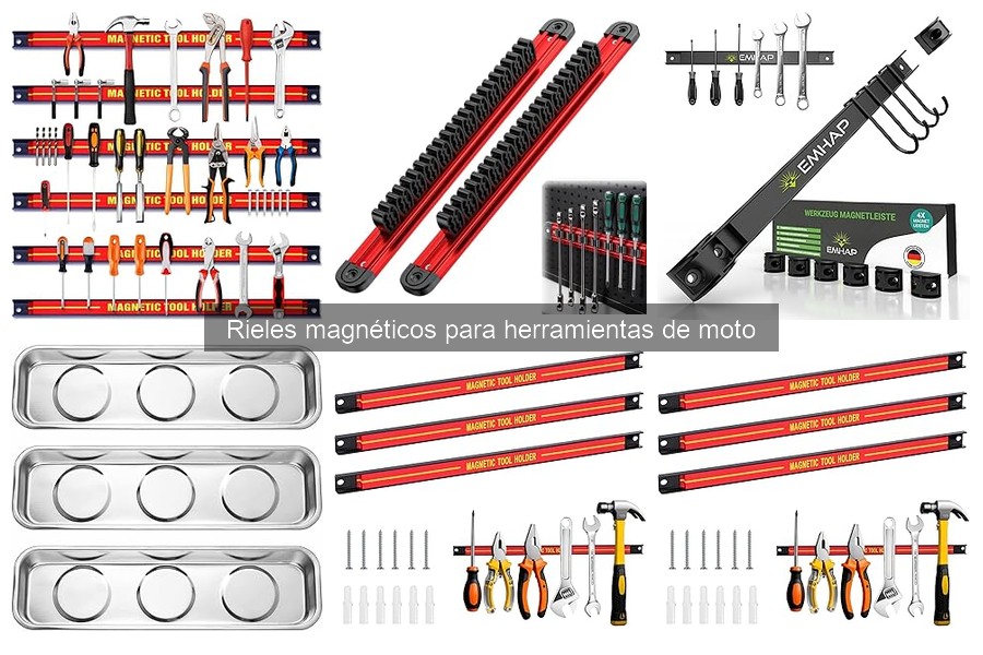 ¿Qué son los rieles magnéticos para herramientas de moto?
