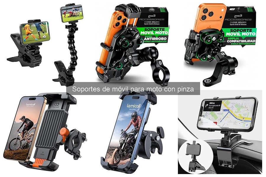 Soporte de Móvil para Moto con Pinza: ¿Qué es y características?