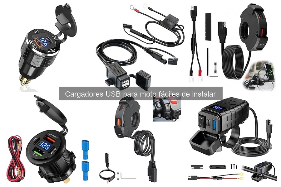 Tiempos de carga de dispositivos con cargadores USB para moto
